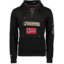 Geographical Norway Gymclass Men Sweat À Capuche Poche Kangourou Homme Sweatshirt Logo Homme Pull Hood Veste Sweat Shirt Hoody Chaud Manches Longues Hoodie Sport Regulier